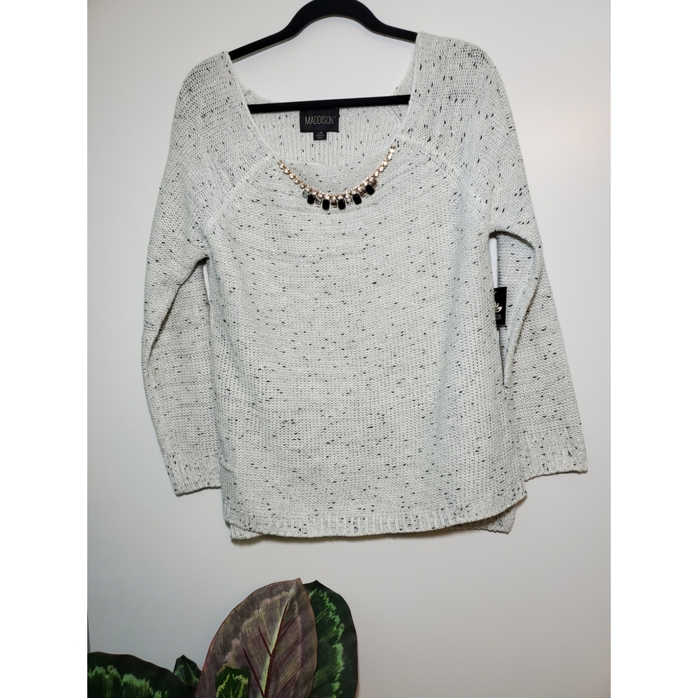 Maddison | Light Grey knitted Sweater